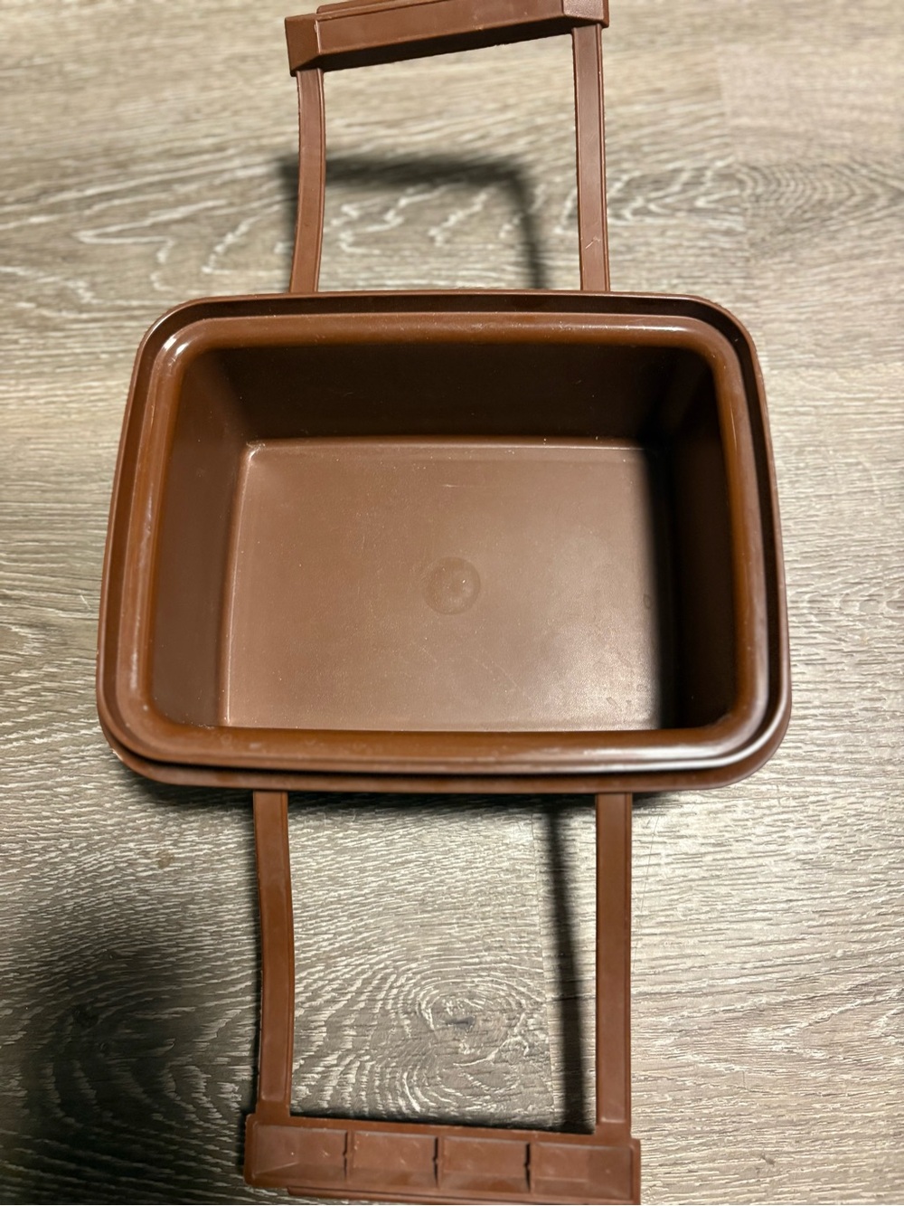 Brown Tupperware Plastic Storage Container - Does not include lid